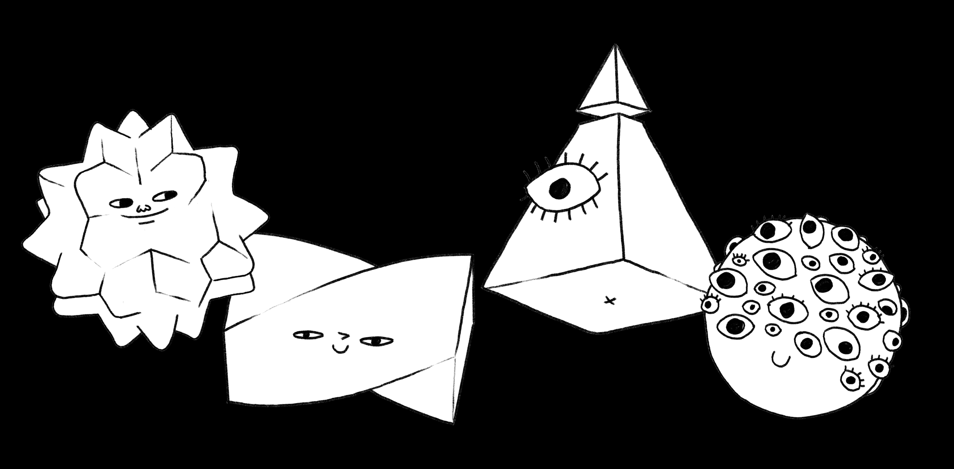 Dominic's illustrations of Creative Archetypes